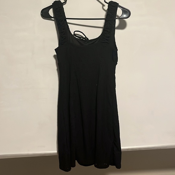 Cute Black Mini Dress - Picture 2 of 4